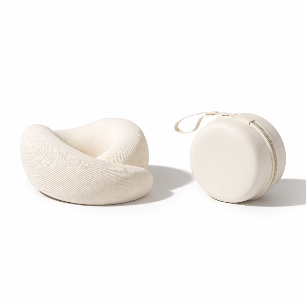 Ergonomic Memory Foam Travel Neck Pillow